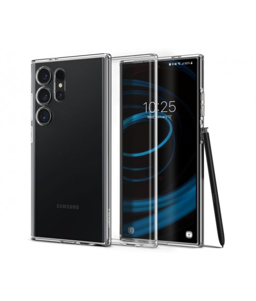 Husa Samsung Galaxy S24 Ultra, Spigen Liquid Crystal, Silicon Transparent